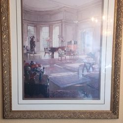 44x36 Picture in Gold Frame