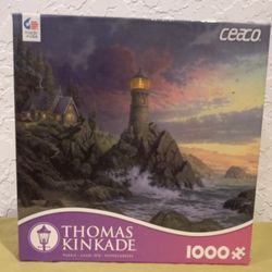 Thomas Kinkade Rock Of Salvation Jigsaw Puzzle 1000pcs. 