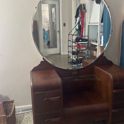 Vintage Art Deco Waterfall Vanity