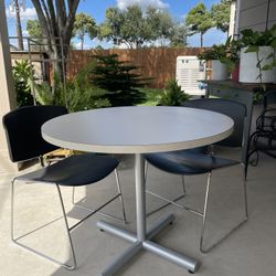 36’ Table and 2 Chairs