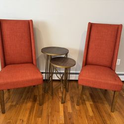 Two Parsons Chairs (tables Available Separately)