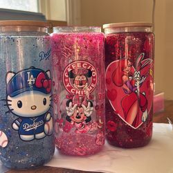 Snow Globe Tumbler Cups 