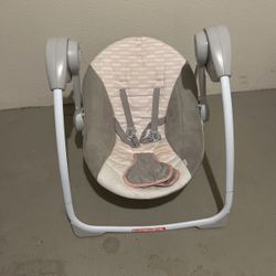Baby Swing -pink & White 