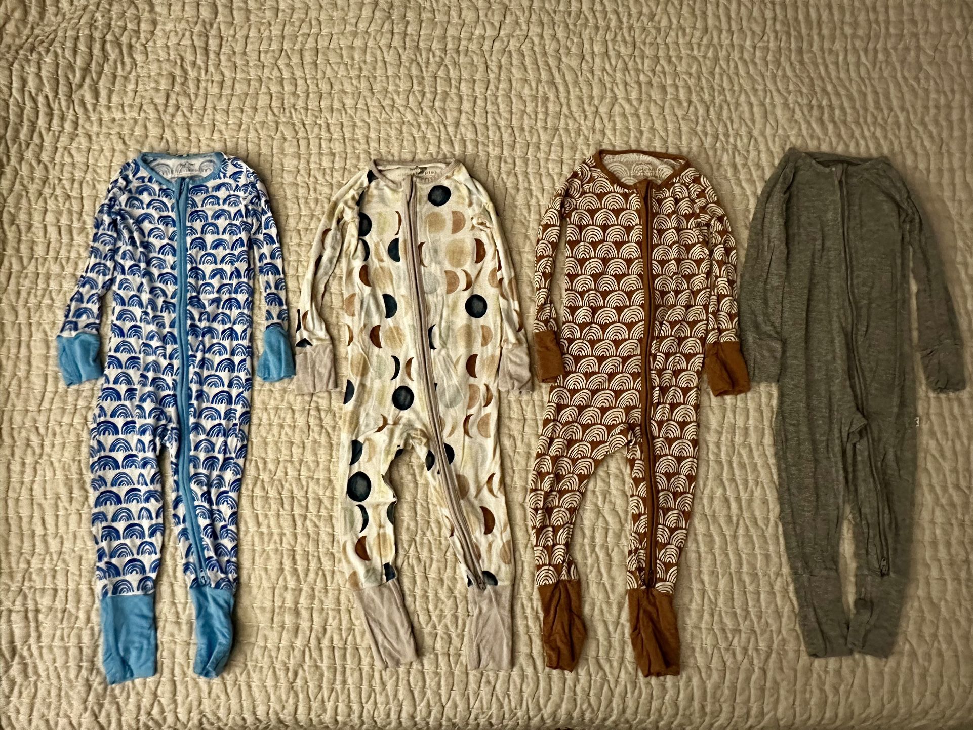 Little Sleepies Zippy Pajamas (size 18-24 Months) - 4 for $40