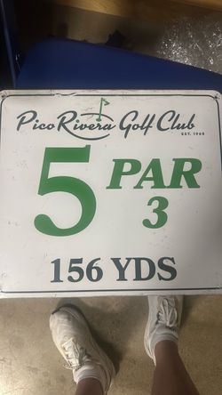 Pico Rivera Golf 5th tee Sign