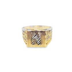 10k Gold "N" Initial Ring