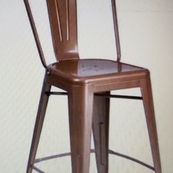 Bar Stool Copper 3 Pieces 