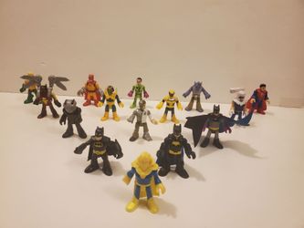 Imaginext DC Super Friends Super Heroes and Villains Action FigureS (x15) Toys