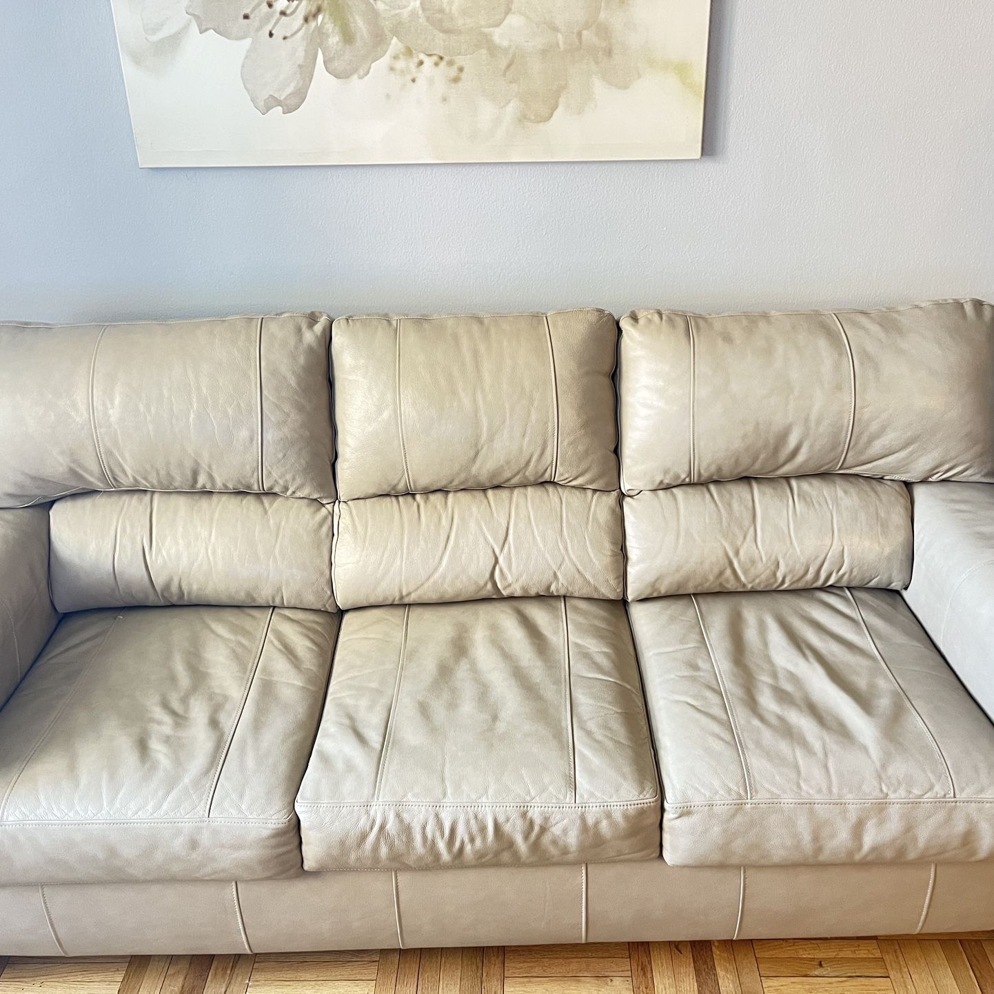 LEATHER SOFA Sleeper