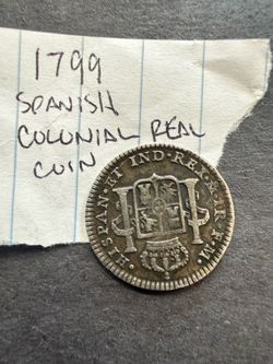 1799 Spanish Colonial Silver 1 Real Coin