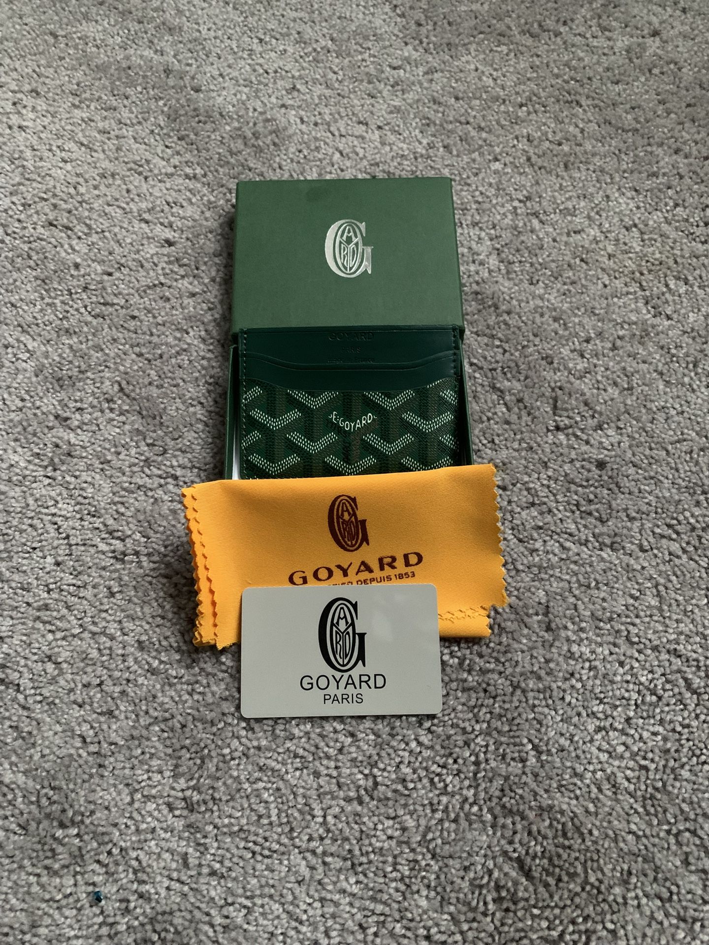 Goyard Cardholder Green And Yellow