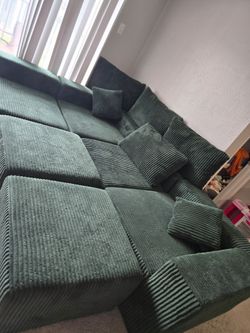 Emerald Green Modular Couch
