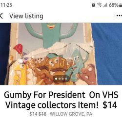 Vintage  Collectors Item  Gumby On VHS # Vintage #cartoons  $14