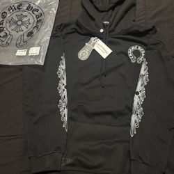 Chrome Hearts Inspired Black Hoodie Size L – Brand New