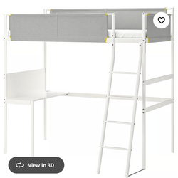 IKEA loft bed with desk