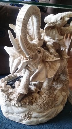 Elephant fountain side tables