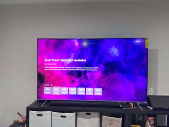 Vizio SmartCast Large Flat Screen TV with sound bar