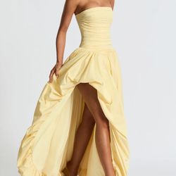 BabyBoo JILLIAN MAXI DRESS - LEMON