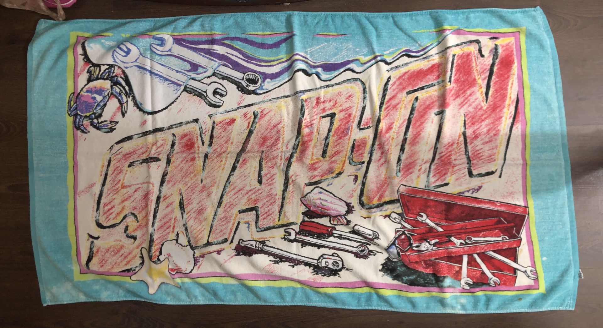 1980's Snap-On Promo beach towel RA Briggs
