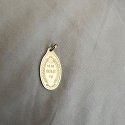 PAMP SUISSE - 2 GRAMS - 14K GOLD PENDANT - LADY FORTUNA GOLD DREAM