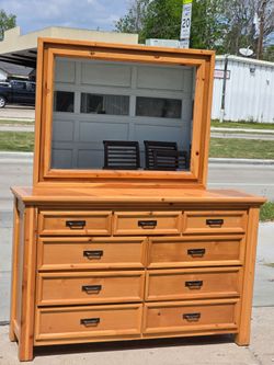 DRESSER WITH MIRROR