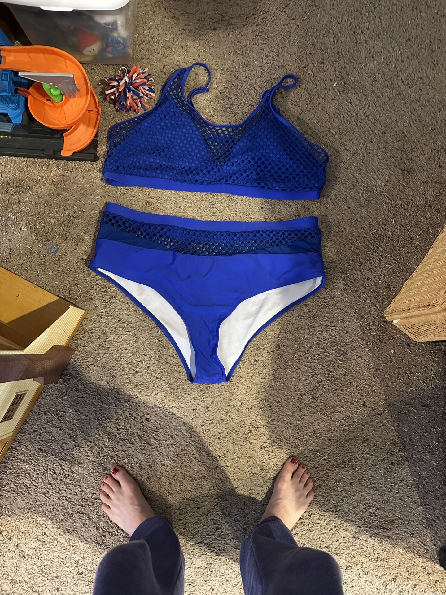 SHEIN Bright Blue Bikini Set