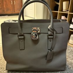 Michael Kors Hamilton Handbag Gray