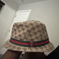 Gucci Tan Monogram Bucket Hat