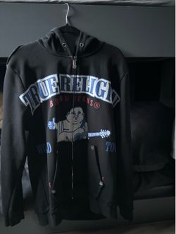 True religion black hoodie XL