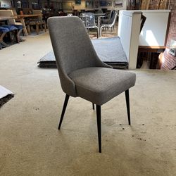 Grey Slim Leg Mod Dining Chair