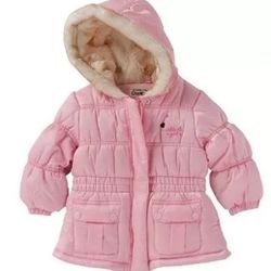 OSHKOSH TODDLER GIRLS SIZE 12 MONTHS WINTER JACKET PINK  NWT 