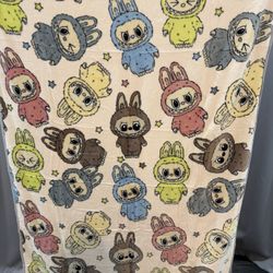 Labubu Throw Blanket 40x55 Inches NEW