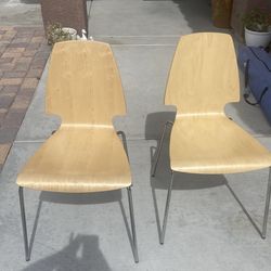 Modern wood chairs