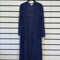 LuLaRoe Sarah Cardigan Darker Blue NWT