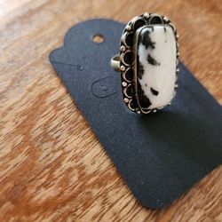 Vintage White Buffalo Turquoise 925 Ring