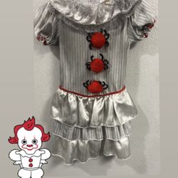 Pennywise Inspired Costume Size 4-6 Yr Old 
