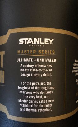 New Stanley Master series 25oz insulated bottle for Sale in