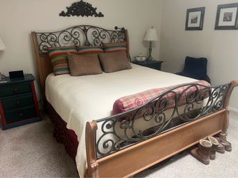 Cal King bed frame in excellent condition   $800.00