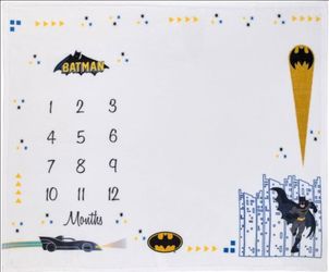 Batman Baby Milestone Blanket by NoJo, Like New