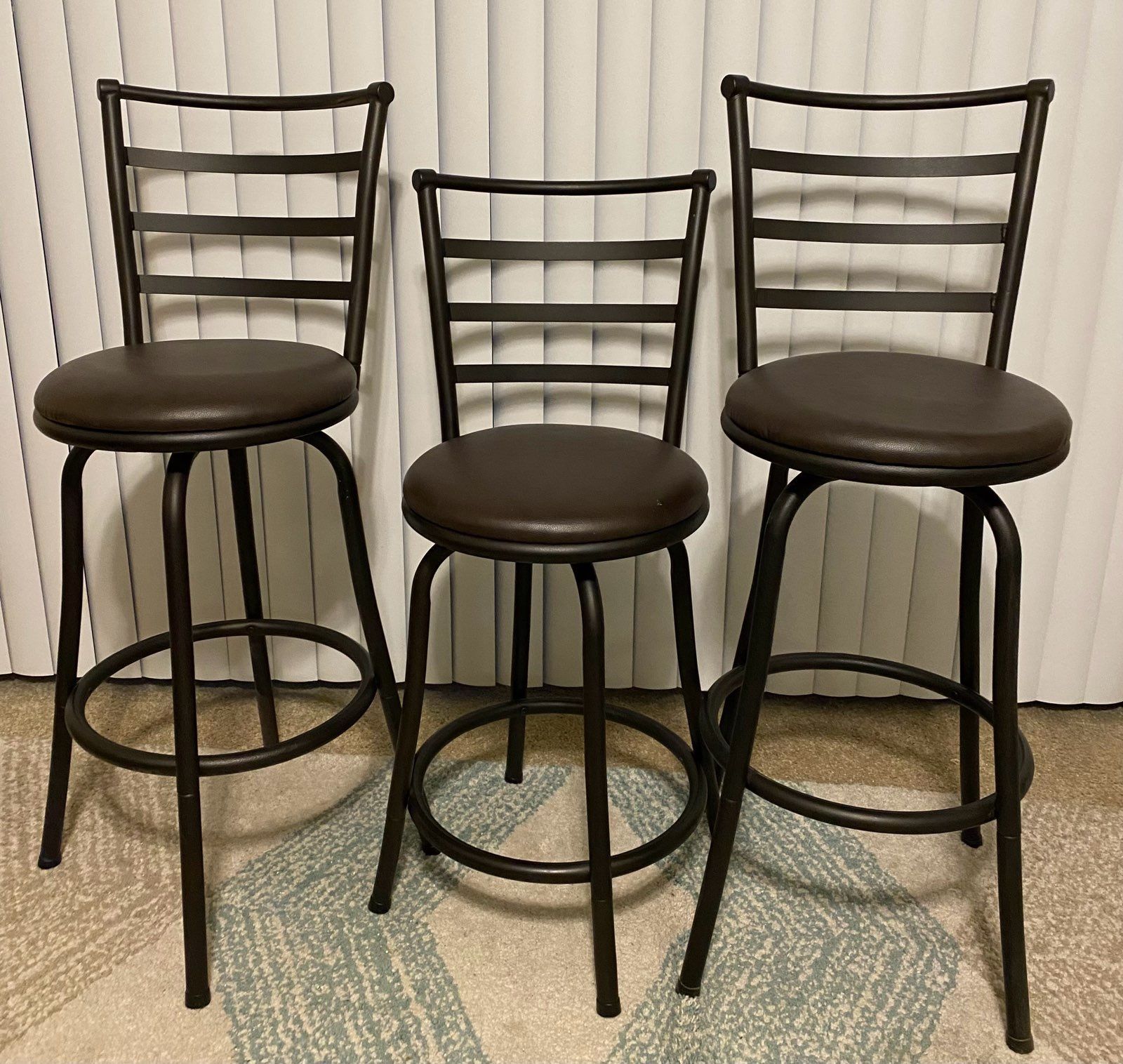 3 Adjustable Bar Stools 