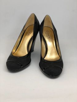 Coach Women’s Black Signature Wedges Size 5