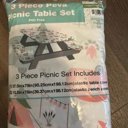 3pc Peva Picnic Table Set