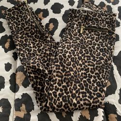 Michael Kor Cheetah Print Skinny Jeans, Size (2)