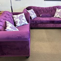 New!!! Custom Purple Sofa Set 