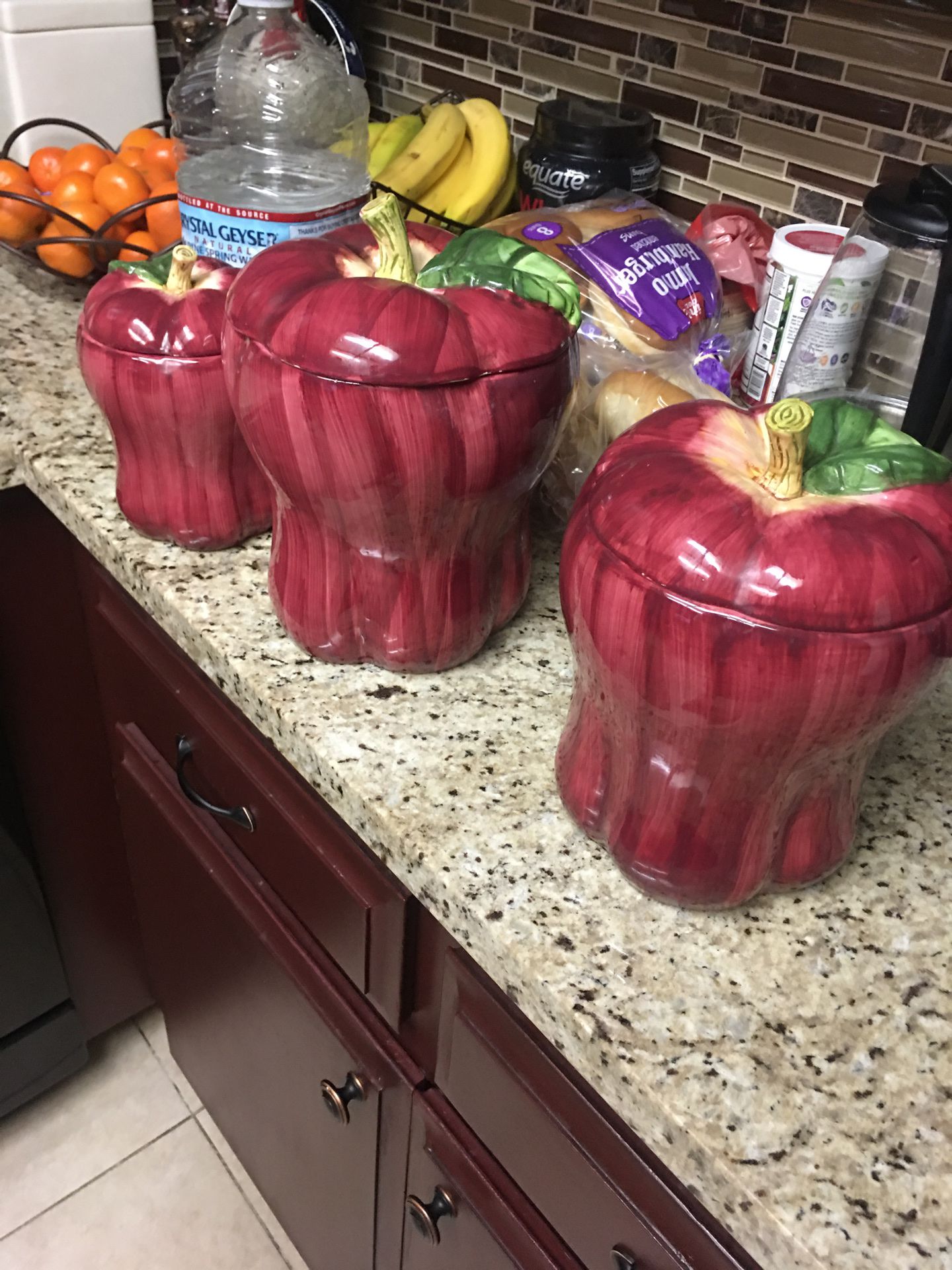 Red Apple canisters complete set obo!?
