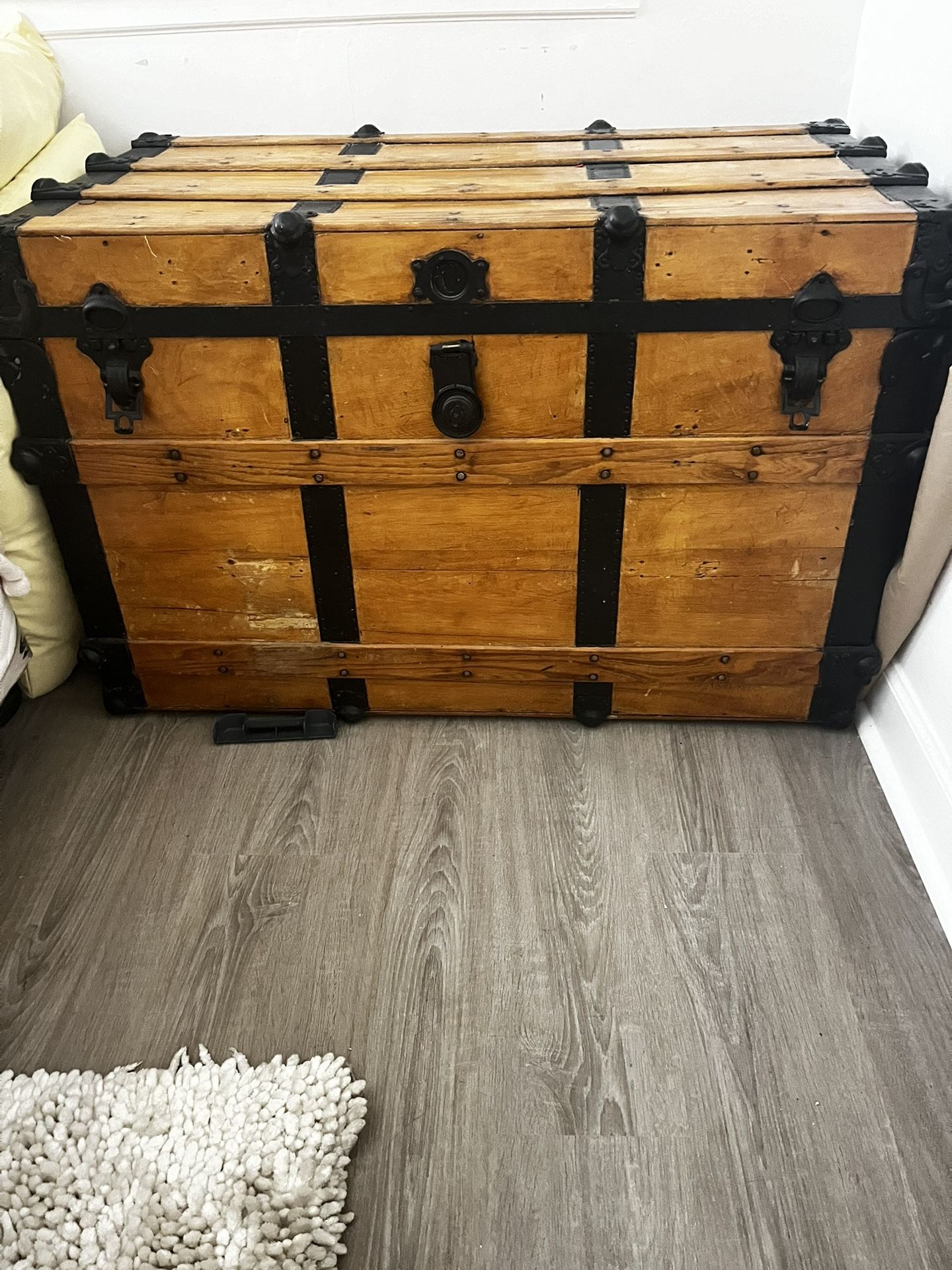 Antique Steamer Trunk Restored