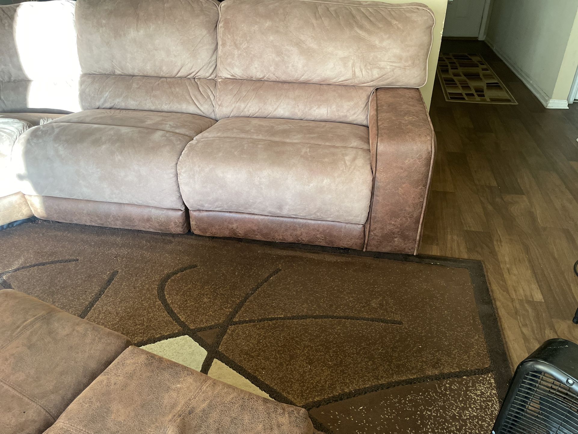 Tan & Brown Sectional 