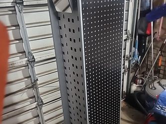 Freestanding Pegboard Tower Display Stand