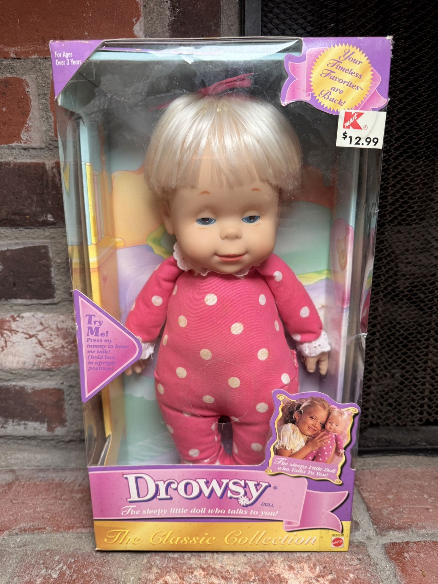 Drowsy Baby Doll Mattel Classic Collection 2000. Rate collectible.