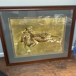 house decor leopard painting 